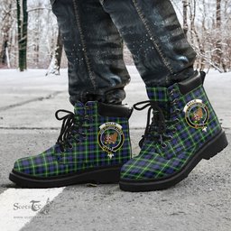 ScotsTee Shop Scottish Baillie Modern Clan Crest Tartan All Season Boots