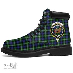 ScotsTee Shop Scottish Baillie Modern Clan Crest Tartan All Season Boots