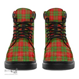 ScotsTee Shop Scottish Burnett Ancient Clan Crest Tartan All Season Boots