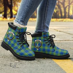ScotsTee Shop Scottish Barclay Hunting Ancient Clan Crest Tartan All Season Boots