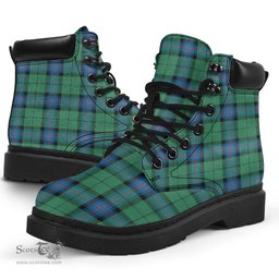 ScotsTee Shop Scottish Armstrong Ancient Clan Tartan All Season Boots