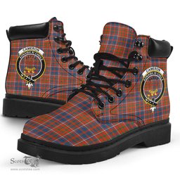 ScotsTee Shop Scottish Cameron of Lochiel Ancient Clan Crest Tartan All Season Boots