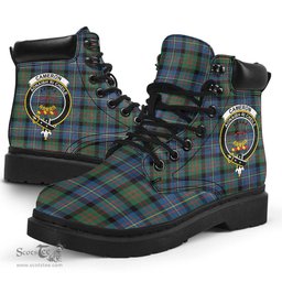 ScotsTee Shop Scottish Cameron of Erracht Ancient Clan Crest Tartan All Season Boots