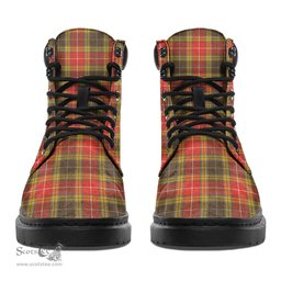 ScotsTee Shop Scottish Buchanan Old Set Weathered Clan Tartan All Season Boots