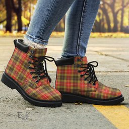 ScotsTee Shop Scottish Buchanan Old Set Weathered Clan Tartan All Season Boots