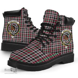 ScotsTee Shop Scottish Borthwick Ancient Clan Crest Tartan All Season Boots