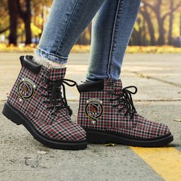 ScotsTee Shop Scottish Borthwick Ancient Clan Crest Tartan All Season Boots