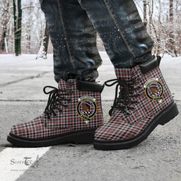 ScotsTee Shop Scottish Borthwick Ancient Clan Crest Tartan All Season Boots