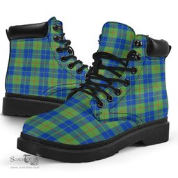 ScotsTee Shop Scottish Barclay Hunting Ancient Clan Tartan All Season Boots