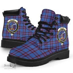 ScotsTee Shop Scottish Elliot Modern Clan Crest Tartan All Season Boots