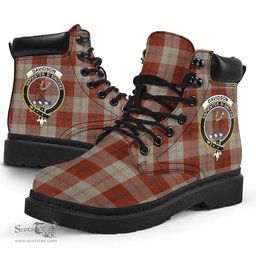 ScotsTee Shop Scottish Davidson Dress Dancers Clan Crest Tartan All Season Boots