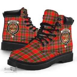 ScotsTee Shop Scottish Drummond of Perth Clan Crest Tartan All Season Boots