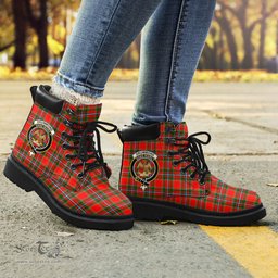 ScotsTee Shop Scottish Drummond of Perth Clan Crest Tartan All Season Boots