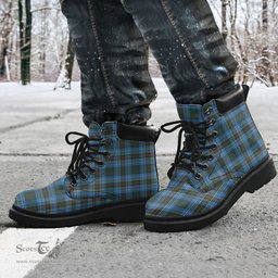 ScotsTee Shop Scottish Cockburn Modern Clan Tartan All Season Boots