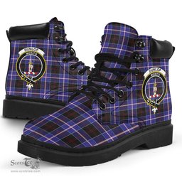 ScotsTee Shop Scottish Dunlop Modern Clan Crest Tartan All Season Boots