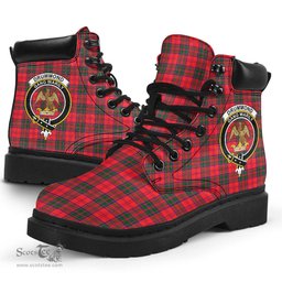ScotsTee Shop Scottish Drummond Modern Clan Crest Tartan All Season Boots