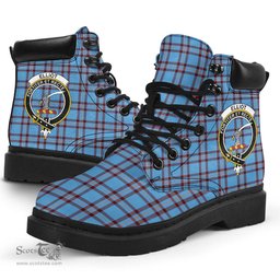 ScotsTee Shop Scottish Elliot Ancient Clan Crest Tartan All Season Boots