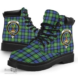 ScotsTee Shop Scottish Gordon Old Ancient Clan Crest Tartan All Season Boots