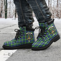 ScotsTee Shop Scottish Gordon Old Ancient Clan Crest Tartan All Season Boots