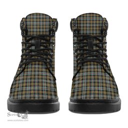ScotsTee Shop Scottish Farquharson Weathered Clan Crest Tartan All Season Boots