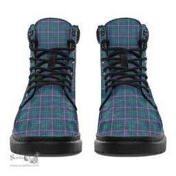 ScotsTee Shop Scottish Douglas Modern Clan Crest Tartan All Season Boots