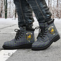 ScotsTee Shop Scottish Campbell Argyll Modern Clan Crest Tartan All Season Boots