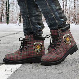 ScotsTee Shop Scottish Cumming Hunting Modern Clan Crest Tartan All Season Boots