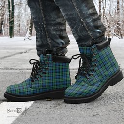 ScotsTee Shop Scottish Campbell Ancient 02 Clan Tartan All Season Boots