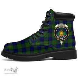 ScotsTee Shop Scottish Dundas Modern Clan Crest Tartan All Season Boots