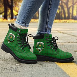 ScotsTee Shop Scottish Don _Tribe of Mar Clan Crest Tartan All Season Boots
