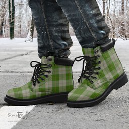 ScotsTee Shop Scottish Cunningham Dress Green Dancers Clan Tartan All Season Boots