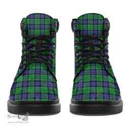 ScotsTee Shop Scottish Graham of Menteith Modern Clan Crest Tartan All Season Boots
