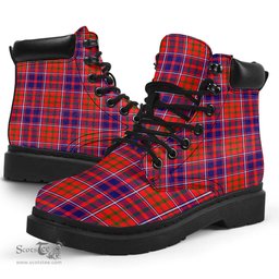 ScotsTee Shop Scottish Cameron of Lochiel Modern Clan Tartan All Season Boots