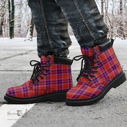 ScotsTee Shop Scottish Cameron of Lochiel Modern Clan Tartan All Season Boots