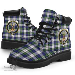 ScotsTee Shop Scottish Gordon Dress Modern Clan Crest Tartan All Season Boots
