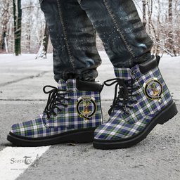 ScotsTee Shop Scottish Gordon Dress Modern Clan Crest Tartan All Season Boots