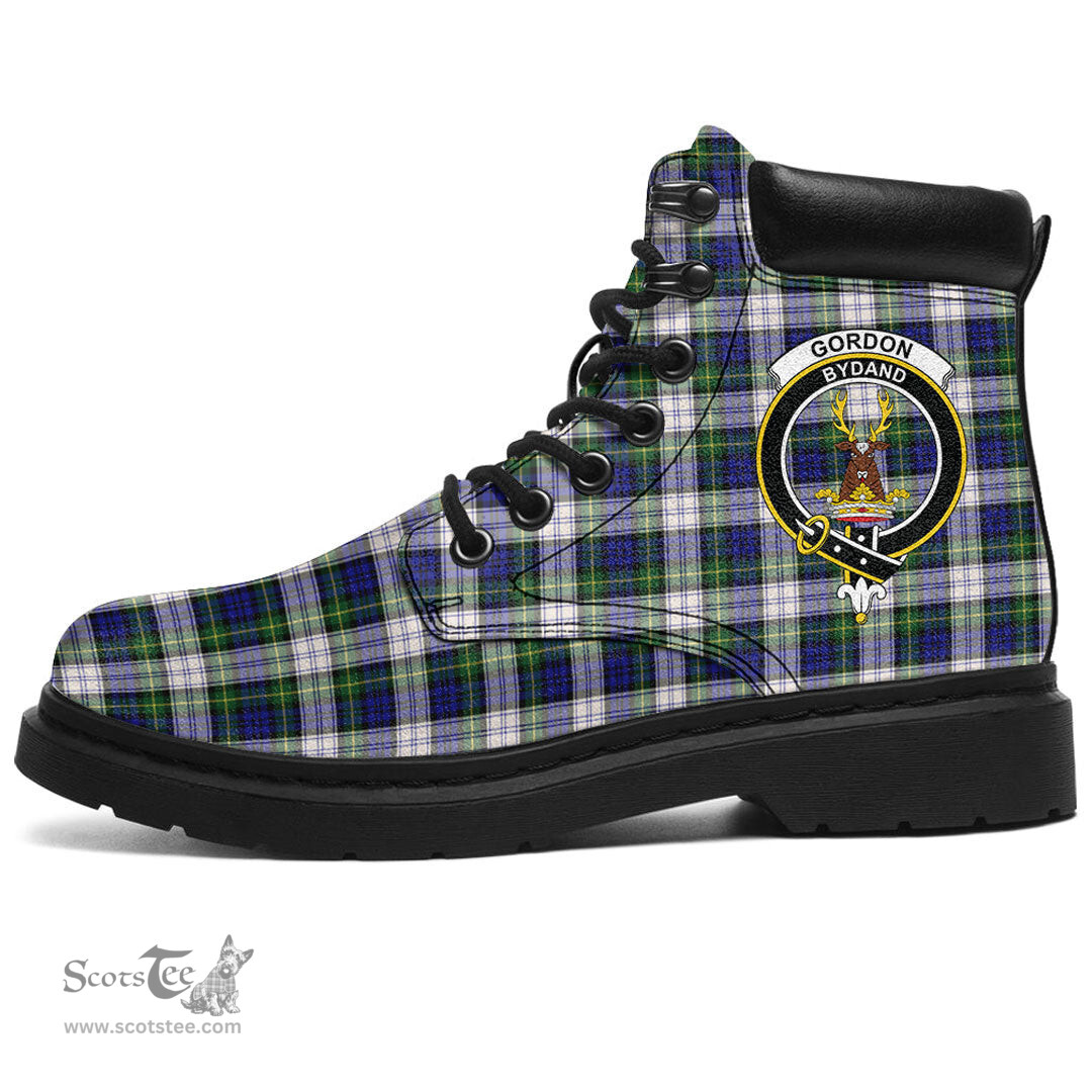 ScotsTee Shop Scottish Gordon Dress Modern Clan Crest Tartan All Season Boots