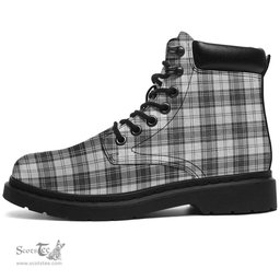 ScotsTee Shop Scottish Douglas Grey Modern Clan Tartan All Season Boots