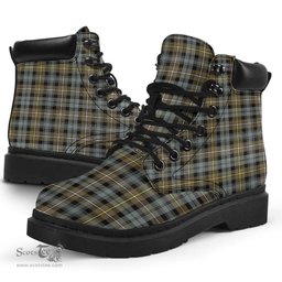 ScotsTee Shop Scottish Campbell Argyll Weathered Clan Tartan All Season Boots