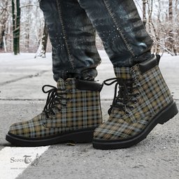 ScotsTee Shop Scottish Campbell Argyll Weathered Clan Tartan All Season Boots