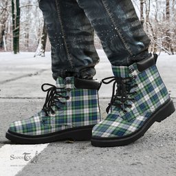 ScotsTee Shop Scottish Gordon Dress Ancient Clan Tartan All Season Boots