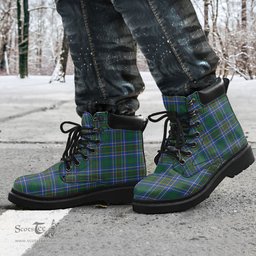 ScotsTee Shop Scottish Cockburn Ancient Clan Tartan All Season Boots