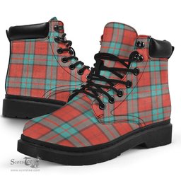 ScotsTee Shop Scottish Dunbar Ancient Clan Tartan All Season Boots