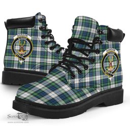 ScotsTee Shop Scottish Gordon Dress Ancient Clan Crest Tartan All Season Boots