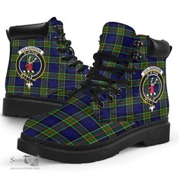 ScotsTee Shop Scottish Colquhoun Modern Clan Crest Tartan All Season Boots
