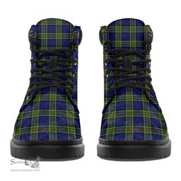ScotsTee Shop Scottish Colquhoun Modern Clan Crest Tartan All Season Boots