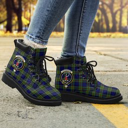 ScotsTee Shop Scottish Colquhoun Modern Clan Crest Tartan All Season Boots