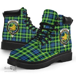 ScotsTee Shop Scottish Campbell of Breadalbane Ancient Clan Crest Tartan All Season Boots
