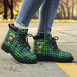 ScotsTee Shop Scottish Campbell of Breadalbane Ancient Clan Crest Tartan All Season Boots