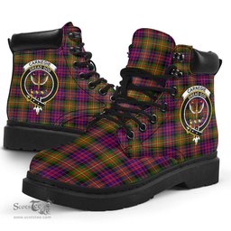 ScotsTee Shop Scottish Carnegie Modern Clan Crest Tartan All Season Boots